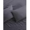 Anne Klein Reverie 100% Cotton Solid Sheet Set, King, Charcoal