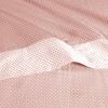 Anne Klein Westhill Dot, 100% Cotton Sateen Sheet Set, with Flat Sheet, Fitted Sheet, Pillowcases,Twin, Blush(Blush)