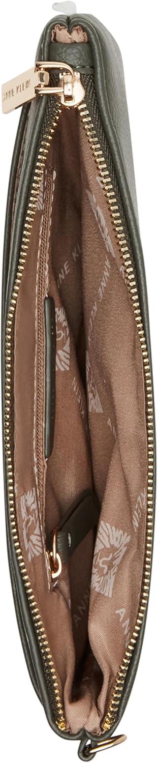imageAnne Klein AK 3 piece pouch gift set with web detailingDark Olive