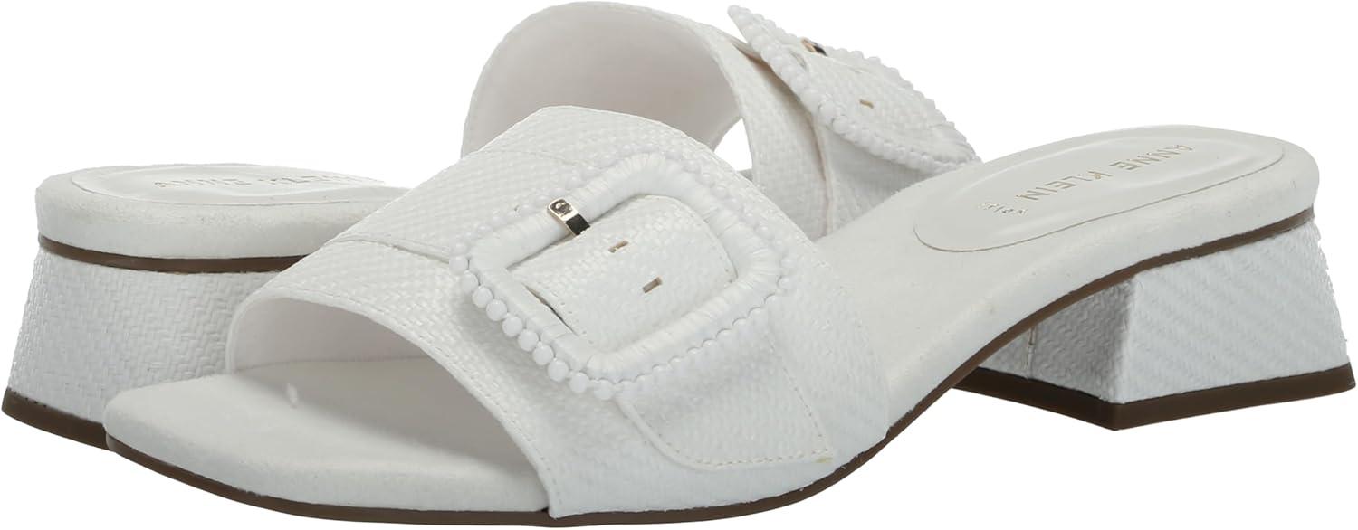imageAnne Klein Womens Netty Heeled SandalWhite