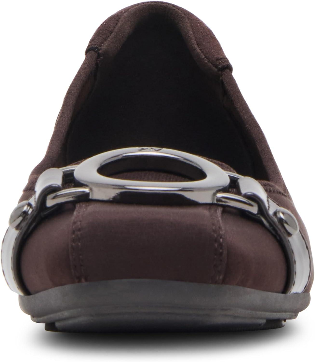 imageAnne Klein Womens Umeko Ballet FlatEspresso Stretch