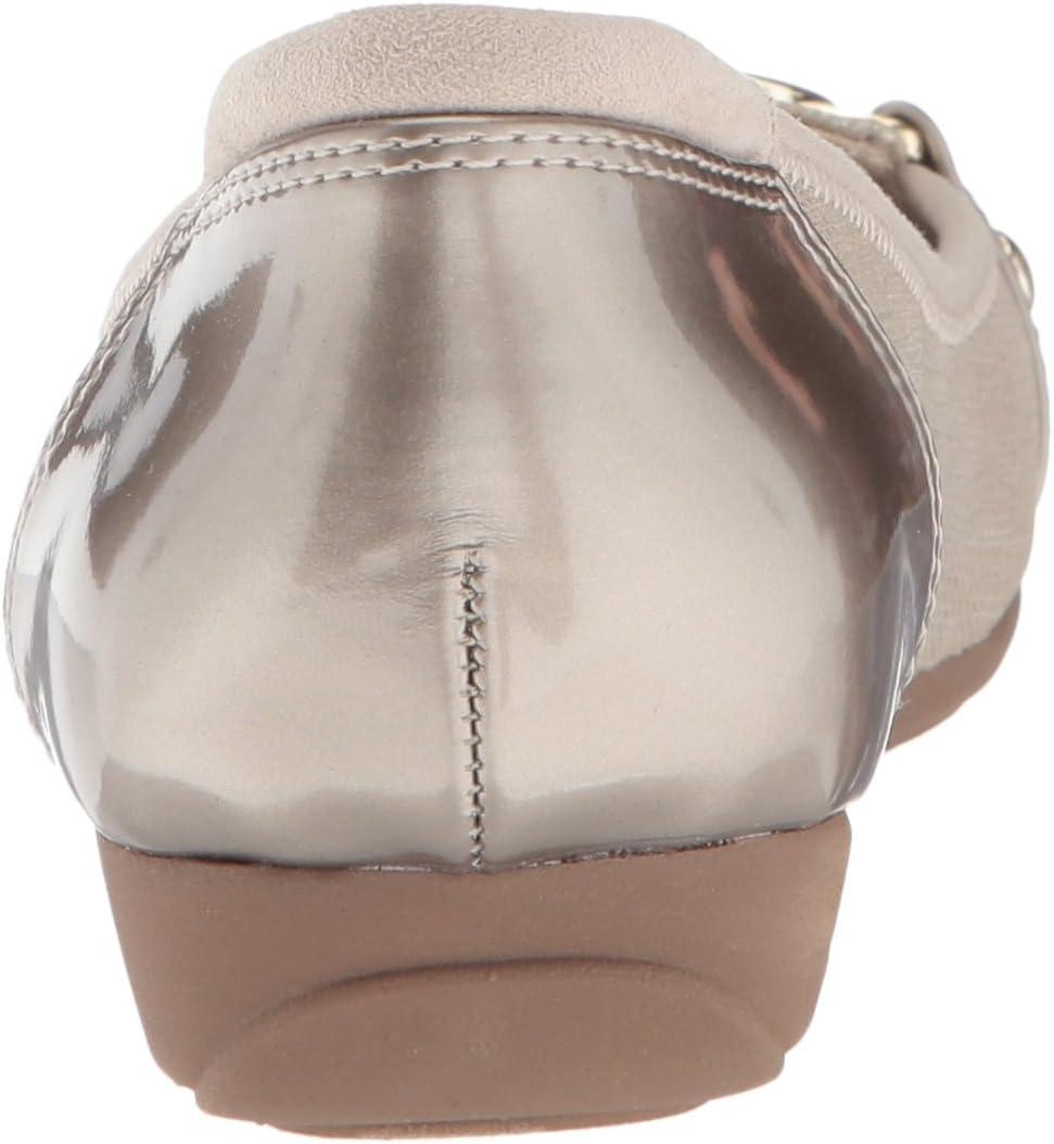 imageAnne Klein Womens Umeko Ballet FlatMetallic Taupe