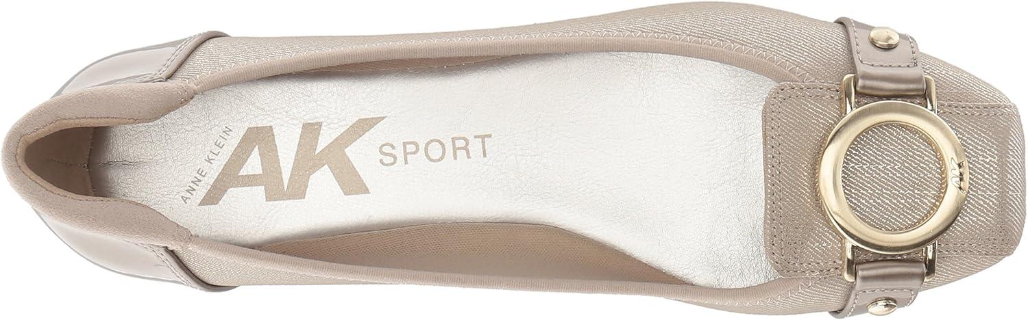 imageAnne Klein Womens Umeko Ballet FlatMetallic Taupe