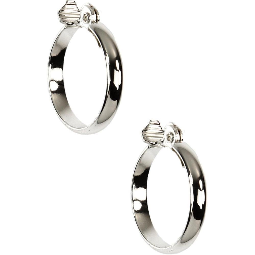 imageAnne Klein Clip Hoop EarringsSilver Tone