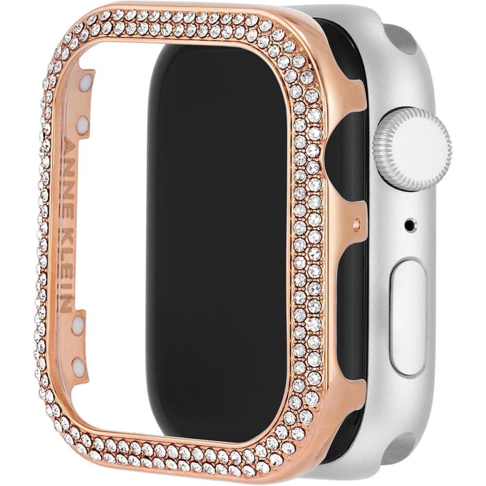 imageAnne Klein Premium Crystal Bumper Compatible with Apple Watch Seamless Fit Easy Installation Bumper for Apple WatchRose Gold