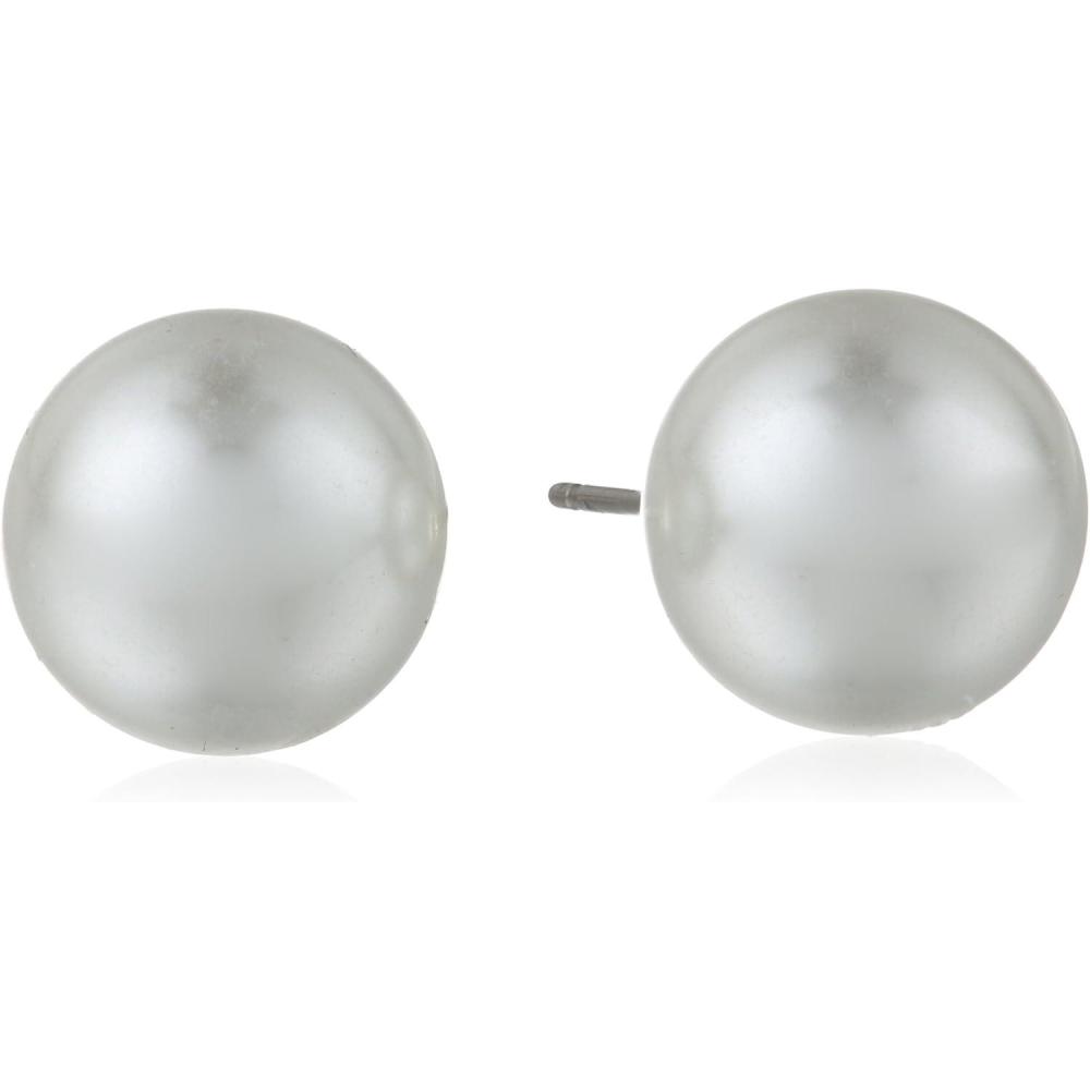 imageAnne Klein Small Twisted Stud EarringsPearl