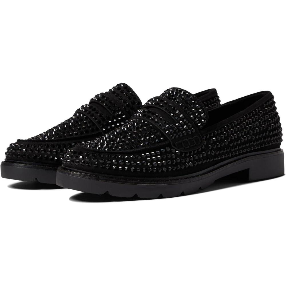 imageAnne Klein Womens Emmylou Loafer FlatBlack Crystals