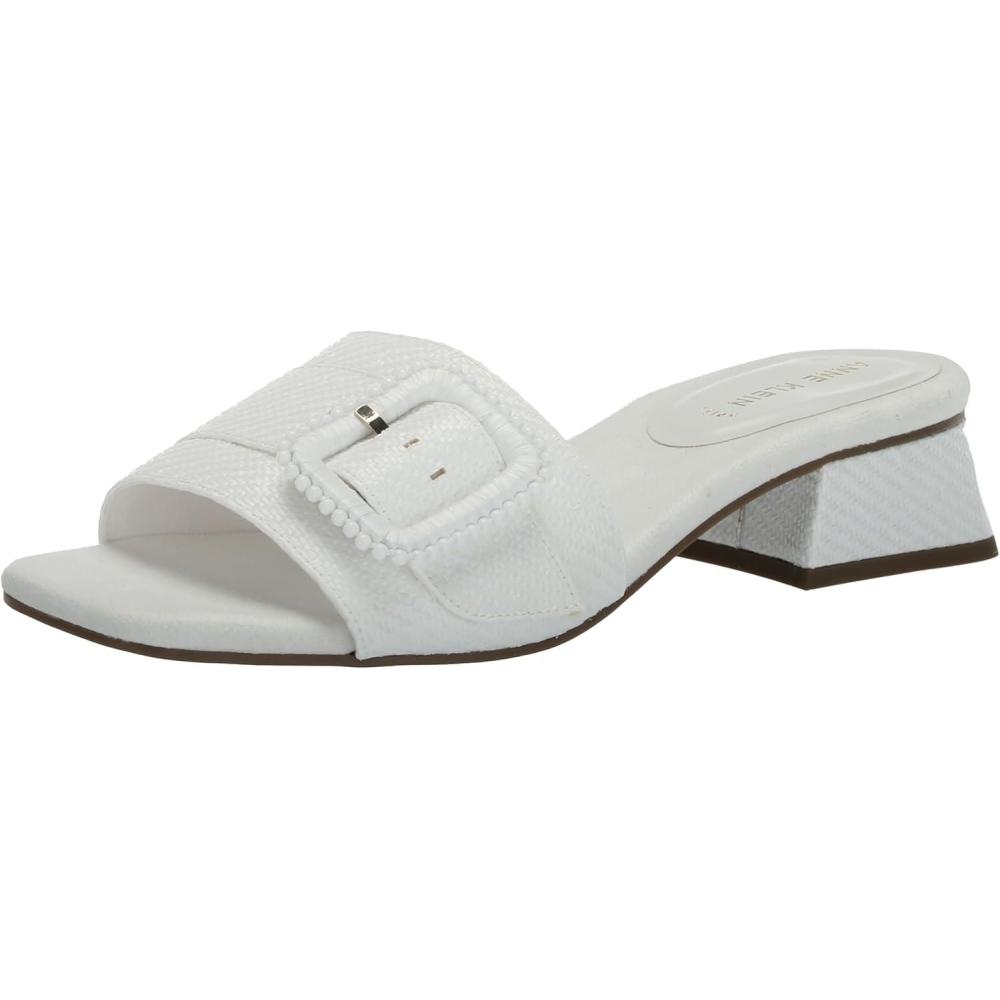 imageAnne Klein Womens Netty Heeled SandalWhite