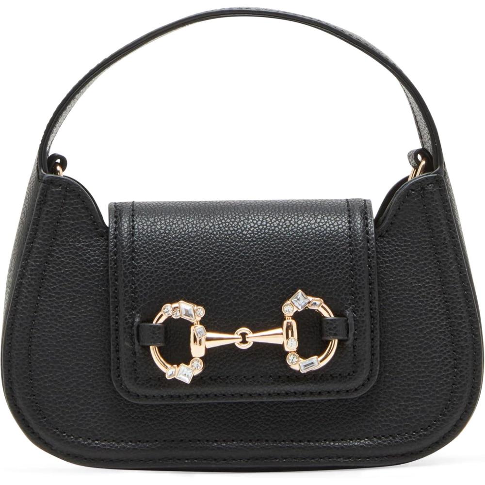 imageAnne Klein womens Anne Klein Crystal Horsebit Mini Top Handle With Convertible StrapBlack