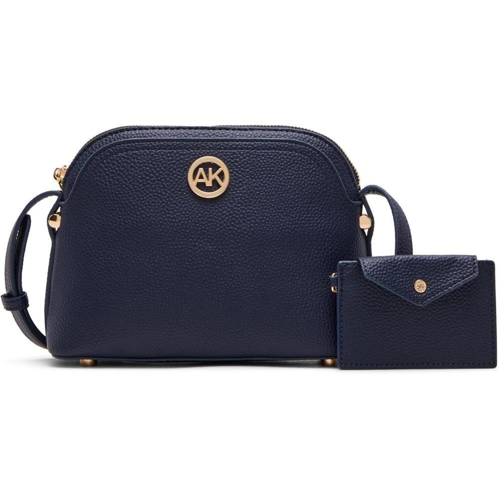 imageAnne Klein womens Anne Klein Dome Crossbody With Detachable Card CaseDistant Mountain