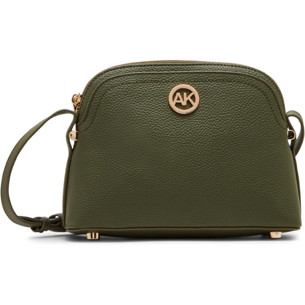 imageAnne Klein womens Anne Klein Dome Crossbody With Detachable Card CaseOlive