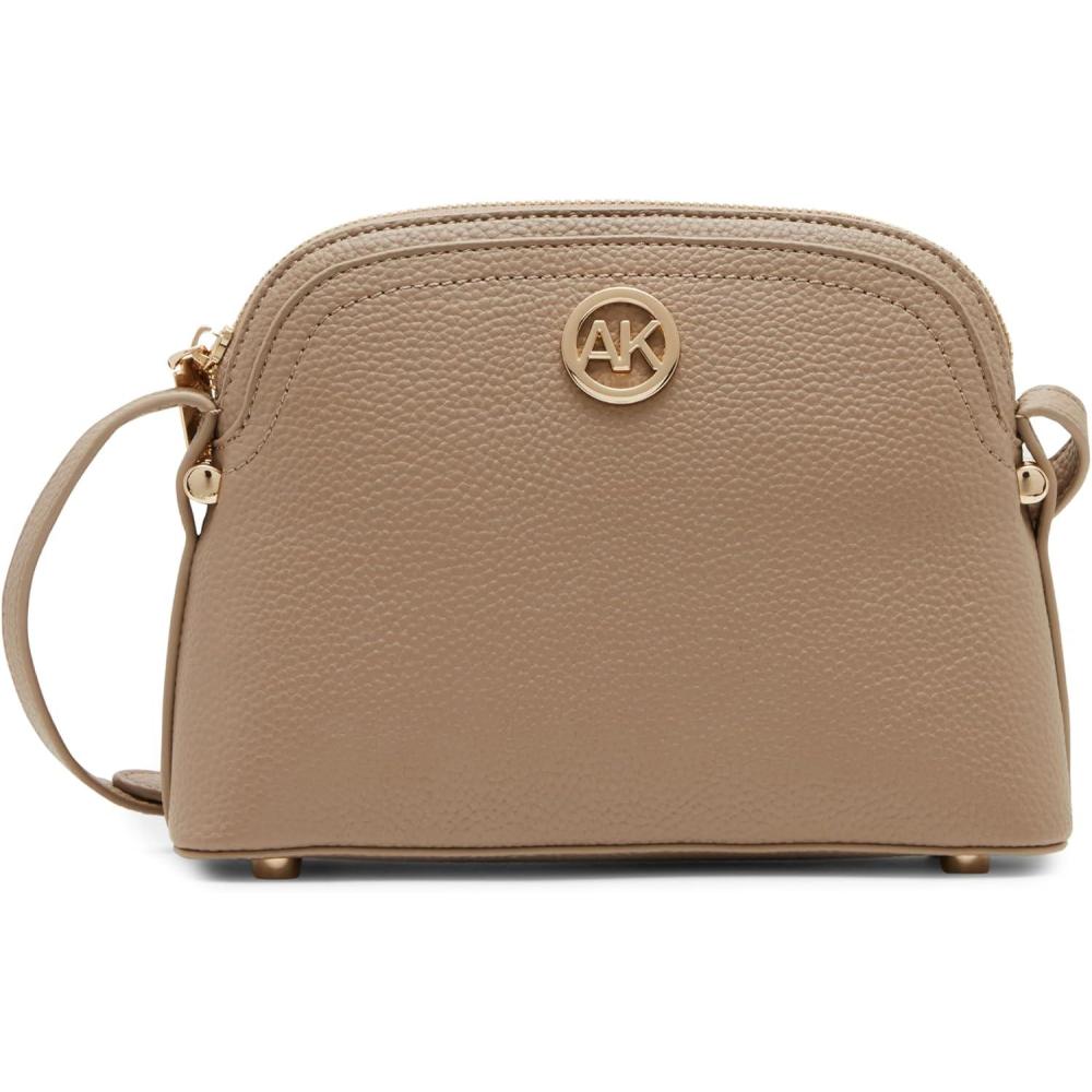 imageAnne Klein womens Anne Klein Dome Crossbody With Detachable Card CaseTruffle