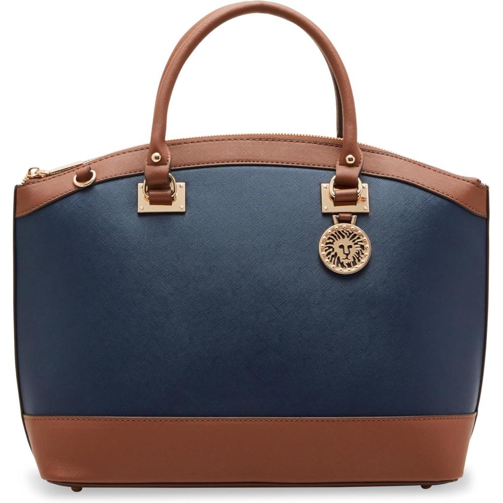 imageAnne Klein womens Anne Klein New Recruits Dome SatchelMidnight Chestnut