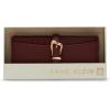 Anne Klein AK 2 piece gift set with sculpted buckle wallet(Red)