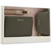 Anne Klein AK 3 piece pouch gift set with web detailing(Dark Olive)