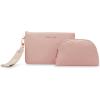 Anne Klein AK 3 piece pouch gift set with web detailing(Rosewater)