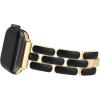 Anne Klein Fashion Bracelet for Apple Watch, Secure, Adjustable, Apple Watch Replacement Band, Fits Most Wrists(Black/Gold)