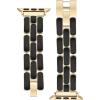 Anne Klein Fashion Bracelet for Apple Watch, Secure, Adjustable, Apple Watch Replacement Band, Fits Most Wrists(Black/Gold)