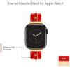 Anne Klein Fashion Bracelet for Apple Watch, Secure, Adjustable, Apple Watch Replacement Band, Fits Most Wrists(Red/Gold)