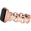 Anne Klein Fashion Chain Bracelet for Apple Watch, Secure, Adjustable, Apple Watch Replacement Band, Fits Most Wrists(Blush and Rose Gold)