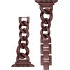 Anne Klein Fashion Chain Bracelet for Apple Watch, Secure, Adjustable, Apple Watch Replacement Band, Fits Most Wrists(Brown)