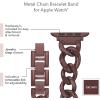 Anne Klein Fashion Chain Bracelet for Apple Watch, Secure, Adjustable, Apple Watch Replacement Band, Fits Most Wrists(Brown)