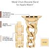 Anne Klein Fashion Chain Bracelet for Apple Watch, Secure, Adjustable, Apple Watch Replacement Band, Fits Most Wrists(Gold)