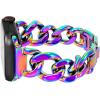 Anne Klein Fashion Chain Bracelet for Apple Watch, Secure, Adjustable, Apple Watch Replacement Band, Fits Most Wrists(Iridescent Rainbow)