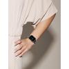 Anne Klein Fashion Chain Bracelet for Apple Watch, Secure, Adjustable, Apple Watch Replacement Band, Fits Most Wrists(Silver with Crystals)