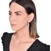 Anne Klein Flawless Silver-Tone & Cubic Zirconia Leverback Drop Earrings