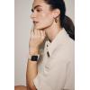 Anne Klein Leather Fashion Band for Apple Watch Secure, Adjustable, Apple Watch Band Replacement, Fits Most Wrists(Beige – Scrunchie)
