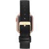 Anne Klein Leather Fashion Band for Apple Watch Secure, Adjustable, Apple Watch Band Replacement, Fits Most Wrists(Black/Gold)