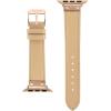 Anne Klein Leather Fashion Band for Apple Watch Secure, Adjustable, Apple Watch Band Replacement, Fits Most Wrists(Blush Pink/Rose Gold)