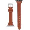 Anne Klein Leather Fashion Band for Apple Watch Secure, Adjustable, Apple Watch Band Replacement, Fits Most Wrists(Brown)