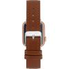 Anne Klein Leather Fashion Band for Apple Watch Secure, Adjustable, Apple Watch Band Replacement, Fits Most Wrists(Brown/Silver)