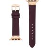 Anne Klein Leather Fashion Band for Apple Watch Secure, Adjustable, Apple Watch Band Replacement, Fits Most Wrists(Purple/Rose Gold)