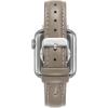 Anne Klein Leather Fashion Band for Apple Watch Secure, Adjustable, Apple Watch Band Replacement, Fits Most Wrists(Taupe/Silver)