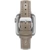 Anne Klein Leather Fashion Band for Apple Watch Secure, Adjustable, Apple Watch Band Replacement, Fits Most Wrists(Taupe/Silver)