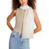 Anne Klein Ombre Lurex Pashmina Shawl Wrap Scarf, Oatmilk