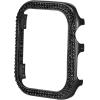 Anne Klein Premium Crystal Bumper, Compatible with Apple Watch, Seamless Fit, Easy Installation, Bumper for Apple Watch(Black With Crystals)