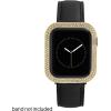 Anne Klein Premium Crystal Bumper, Compatible with Apple Watch, Seamless Fit, Easy Installation, Bumper for Apple Watch(Gold-Tone)