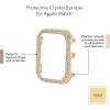 Anne Klein Premium Crystal Bumper, Compatible with Apple Watch, Seamless Fit, Easy Installation, Bumper for Apple Watch(Gold-Tone)