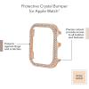 Anne Klein Premium Crystal Bumper, Compatible with Apple Watch, Seamless Fit, Easy Installation, Bumper for Apple Watch(Rose Gold)