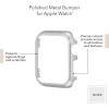 Anne Klein Premium Crystal Bumper, Compatible with Apple Watch, Seamless Fit, Easy Installation, Bumper for Apple Watch(Silver-Tone 2)