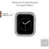 Anne Klein Premium Crystal Bumper, Compatible with Apple Watch, Seamless Fit, Easy Installation, Bumper for Apple Watch(Silver-Tone)
