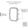 Anne Klein Premium Crystal Bumper, Compatible with Apple Watch, Seamless Fit, Easy Installation, Bumper for Apple Watch(Silver-Tone)