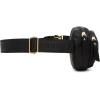 Anne Klein Quilted Nylon Pant Belt, Black, One Size