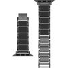 Anne Klein Silicone Fashion Bracelet for Apple Watch, Secure, Adjustable, Apple Watch Replacement Band, Fits Most Wrists(Black)