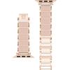 Anne Klein Silicone Fashion Bracelet for Apple Watch, Secure, Adjustable, Apple Watch Replacement Band, Fits Most Wrists(Blush Pink/Rose Gold)