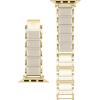 Anne Klein Silicone Fashion Bracelet for Apple Watch, Secure, Adjustable, Apple Watch Replacement Band, Fits Most Wrists(Off-White)